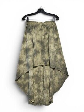 Cotton On Green Tie-Dye Lyon Mullet High Low Skirt Womens Extra Small